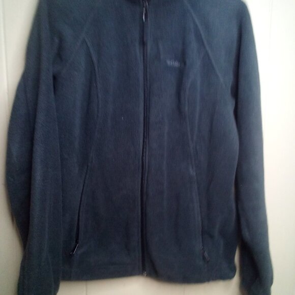 Columbia Fleece Jacket M Full Zip Pockets Dark Gray - Picture 9 of 13